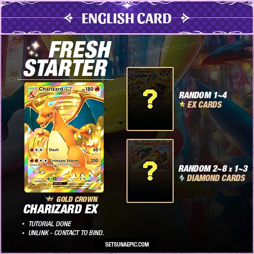 charizard pokemon tcg fresh starter account