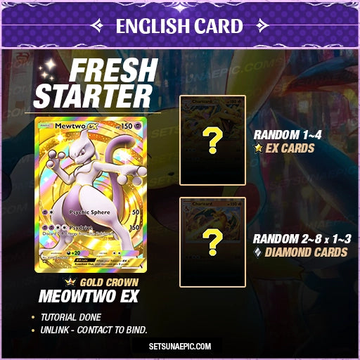 Meowtwo pokemon tcg fresh starter account